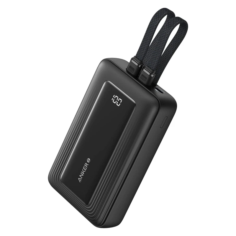 پاوربانک انکر مدل A1681 ظرفیت 20000 میلی آمپر ساعت 30 وات به همراه کابل لایتنیگ و کابل USB Type-C اورجینال