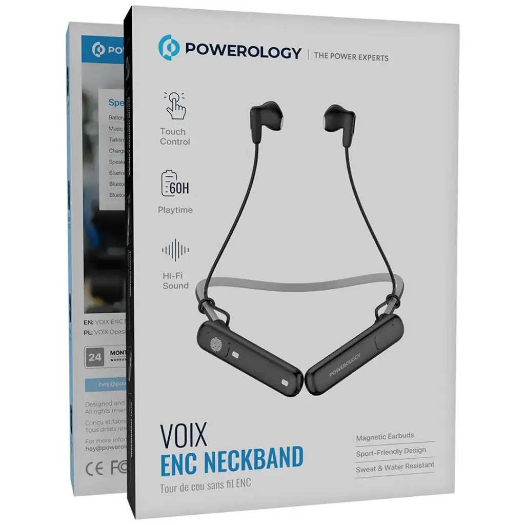هندزفری بلوتوث گردنی پاورولوژی Powerology VOIX ENC Neckband