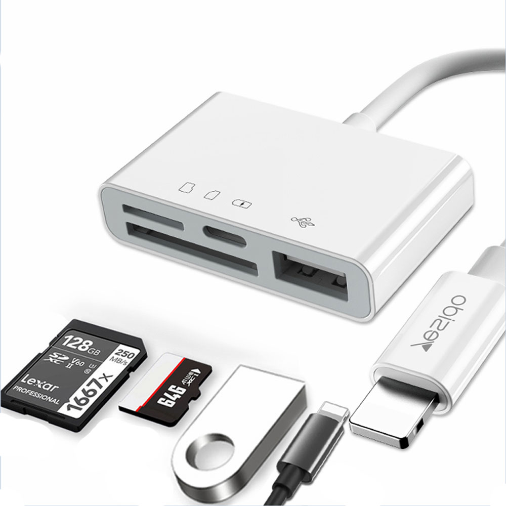 مبدل لایتنینگ به فلش مموری / مموری کارت یسیدو مدل GS12 اورجینال