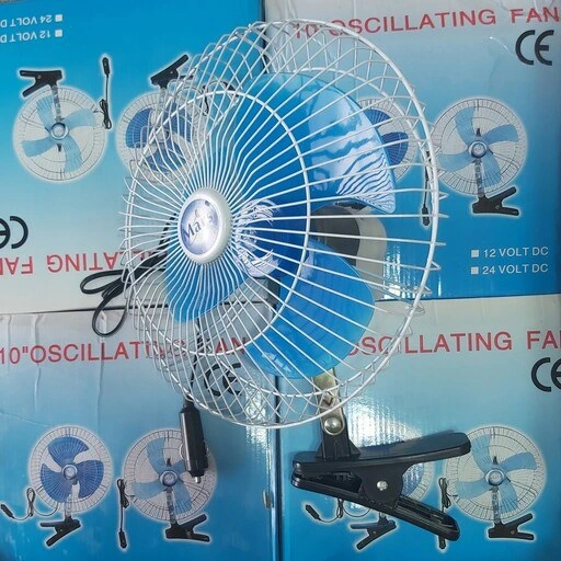 پنکه خودرو ۱۲ ولت فندکی 8 اینچ (قطر 21 سانتیمتر)