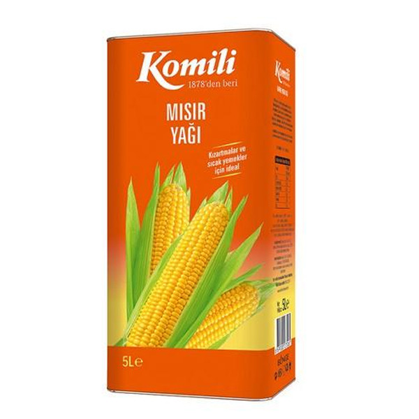 روغن ذرت کومیلی 5 لیتری komili اورجینال ترکیه